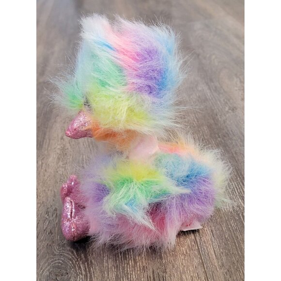 TY Beanie Boos Asha Rainbow Ostrich No Hang Tag - Picture 5 of 7